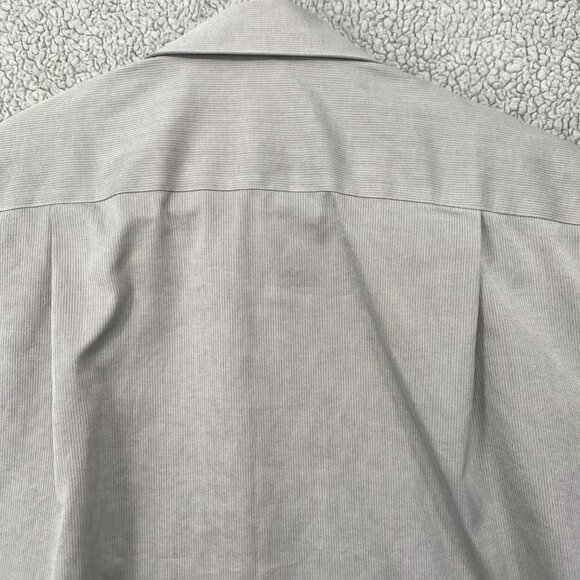 Kenneth Cole Shirt Mens Wearness16.5-32-33 Long Sleeve Grey Front Full Button Up - Picture 7 of 7